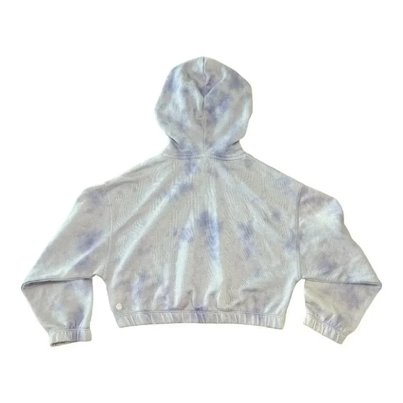 Z by Zella Cropped Girls Hoodie Purple Tie Dye Size Small - Picture 5 of 5